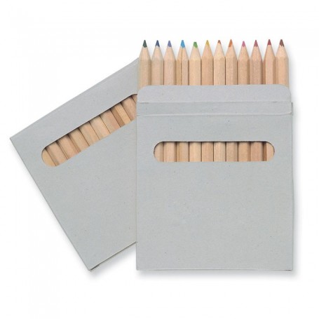 12 színes ceruza natúr kartondobozban
