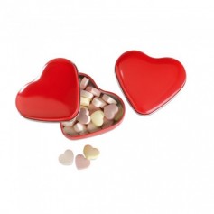 Szív alakú cukorka tartó szív alakú cukorkával