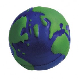 Stresszoldó labda Föld bolygó formában